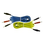 CABLE I TECH  BLEU ET JAUNE (LA PAIRE)